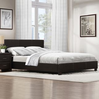 Hermes Dark Brown King size Platform Bed Beds