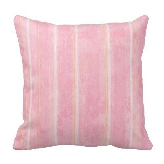 Pink Gumdrop Tree Watercolor Art Throw Pillow
