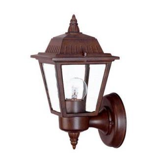 Acclaim Lighting Builders Choice Collection Wall Mount 1 Light Outdoor Burled Walnut Light Fixture 5005BW