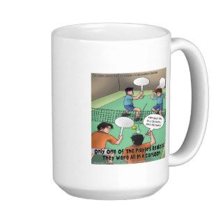 Unfunny Tennis Cartoon Funny Tees Cards Gifts Etc Coffee Mug