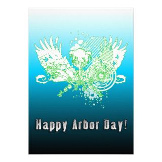 Happy Arbor Day  hi fi tree Personalized Announcement