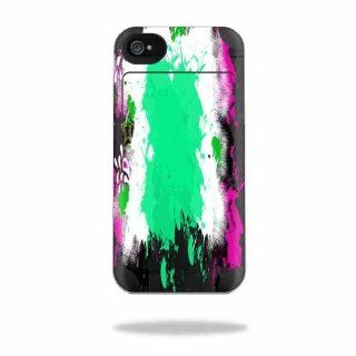 Protective Vinyl Skin Decal Cover for Mophie Juice Pack Air Apple iPhone 4/4S Battery Case Sticker Skins Paint Splatter Cell Phones & Accessories