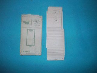 Bates, A RFS, Refill Cards For Model A, List Finder, A Z  Telephone And Address Books 