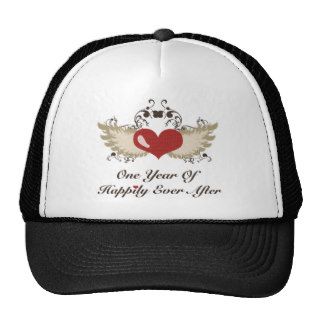 Happily Ever After 1st Wedding Anniversary Hat