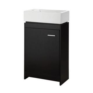 Foremost Kole 19 1/2 in. W x 9 3/4 in. D Vanity in Espresso with Vanity Top in White KOEA1934