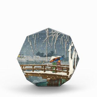 Late Snow Along Edo River hasui kawase winter art Award
