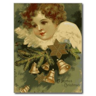 Victorian Christmas Angel Postcard