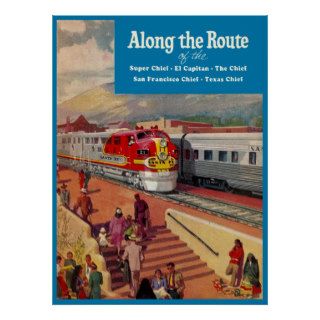 Sante Fe Railroad ~ Along The Route ~ Travel Print