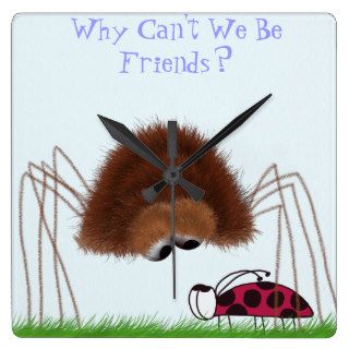 Why Can't We Be Friends? ~ Ladybug & Spider Clock