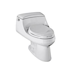 KOHLER San Raphael 1 Piece 1.6 GPF Elongated Toilet in White K 3466 0