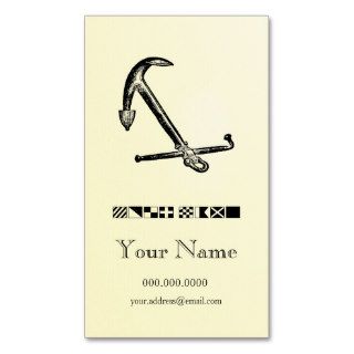 Anchor & Flags Nautical Business Cards