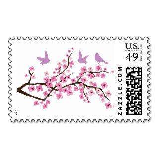 Birds and Cherry Blossoms Stamps