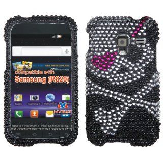 Hard Plastic Diamante Skull Phone Protector for Samsung R820 Cell Phones & Accessories