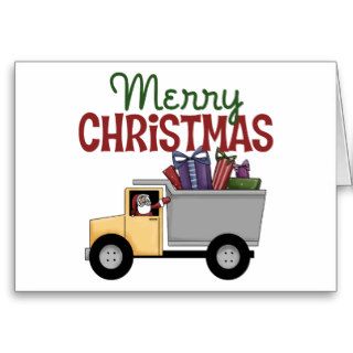 Truck Driver Business Christmas Card