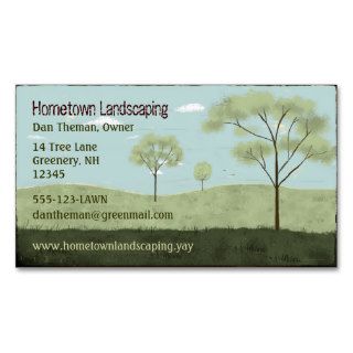 Folk Art Landscape Business Cards