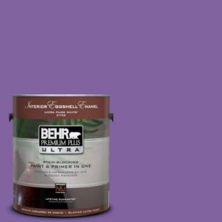 BEHR Premium Plus Ultra 1 Gal. #PPU16 3 Purple Paradise Eggshell Enamel Interior Paint 275301