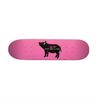 Pot Belly Pig Skateboard Mini