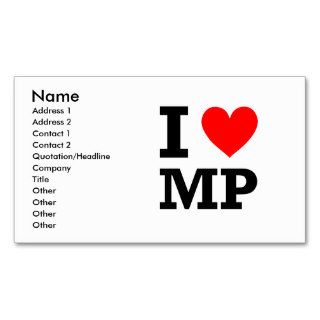 I Love MP Design Business Cards
