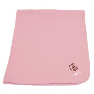 Teddy Bear Personalized Receiving Blanket  Nursery Blankets  Baby