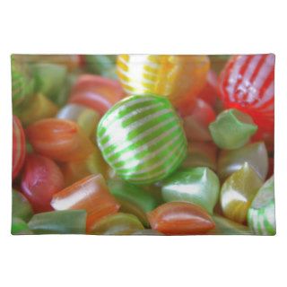 Multi Colored Striped Candy Place Mats