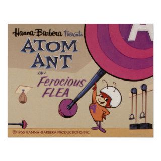 Atom Ant Ferocious Flea Poster