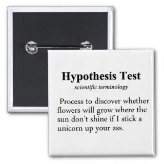 Hypothesis Testing Definition Pinback Buttons