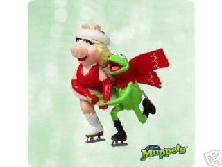 "On Frozen Pond" Kermit and Miss Piggy Christmas Ornament  