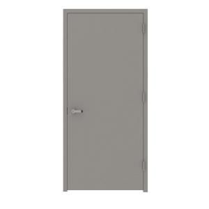 L.I.F Industries 36 in. x 84 in. Flush Gray Entrance Left Hand Fire Proof Door Unit with Welded Frame UWE3684L