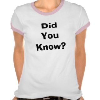 Ladies Ringer Did You Know? 2 Cor 519 Tshirt