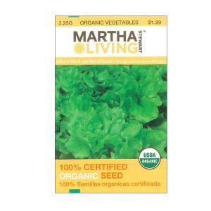 Martha Stewart Living 2.25 Gram Lettuce Black Seeded Simpson Seed 3917