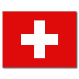 Switzerland Flag Postcard