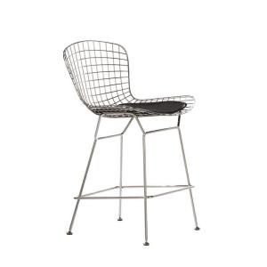 Home Decorators Collection James 36 in. H Chrome Counter Stool 0277100250