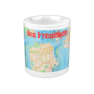 San Francisco Watercolor Map Coffee Mug