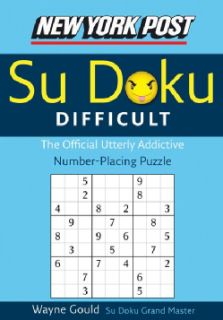 New York Post Difficult Su doku The Official Utterlyictive Number placing Puzzle (Paperback) General