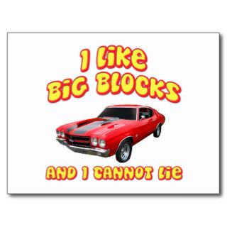 I Like Big Blocks And I Cannot Lie Chevelle Postcards