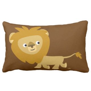 Cute Cartoon Walking Lion Pillow