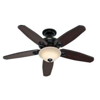 Hunter Fairhaven 52 in. Basque Black Ceiling Fan with Remote Control 22550