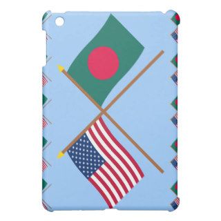 US and Bangladesh Crossed Flags iPad Mini Cover