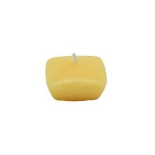 Zest Candle 1.75 in. Yellow Square Floating Candles (12 Box) CFZ 119