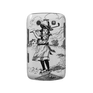 Vintage Golfer Girl Blackberry Bold Cases
