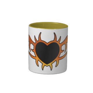 Flame Heart Tattoo Mug