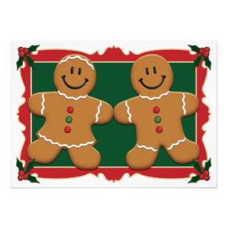 Gingerbread Couple Custom Announcement
