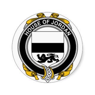 Jordan Family Crest Stickers