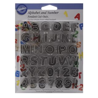 Wilton Fondant 'Alphabet and Numbers' Cut Outs (Pack of 37) Wilton Pastry Tools