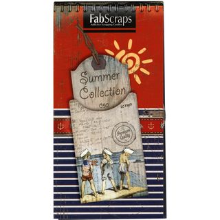 Summer Journal Die Cut Pad 8"X4" 60 Sheets Tags, Shapes & Pages Paper Packs
