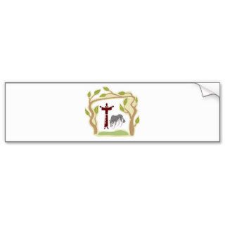 St. Francis and The Wolf tie, gift box, chain etc Bumper Sticker
