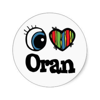 I Heart (Love) Oran Stickers