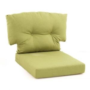 Martha Stewart Living Charlottetown Green Bean Replacement Outdoor Swivel Chair Cushion 89 55644