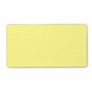 Plain light yellow solid background blank FFF892 Personalized Shipping Labels