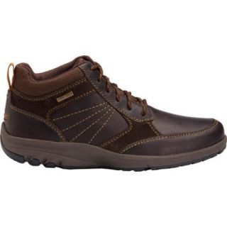 Men's Rockport Adventure Ready Mid Boot WP Dark Brown Full Grain Leather Rockport Boots